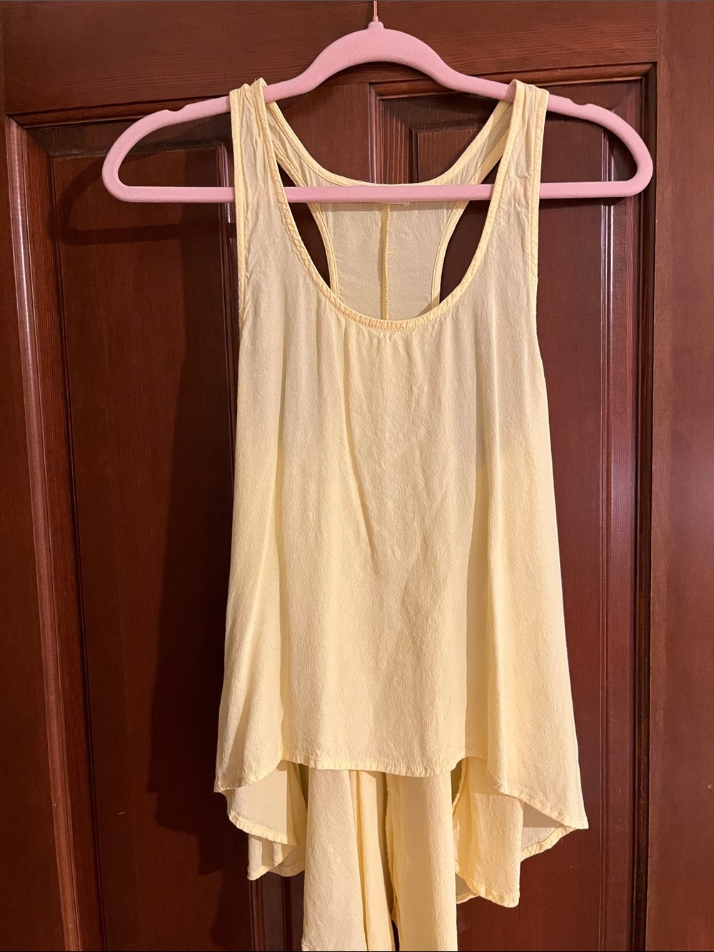 Light Yellow Woman’s Racerback Tank Top